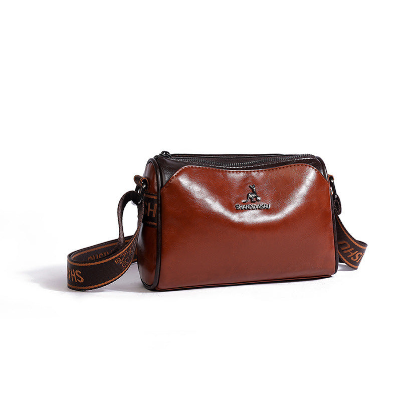 🔥👜Bolso de cuero suave de gran capacidad, bolso de hombro para mujer