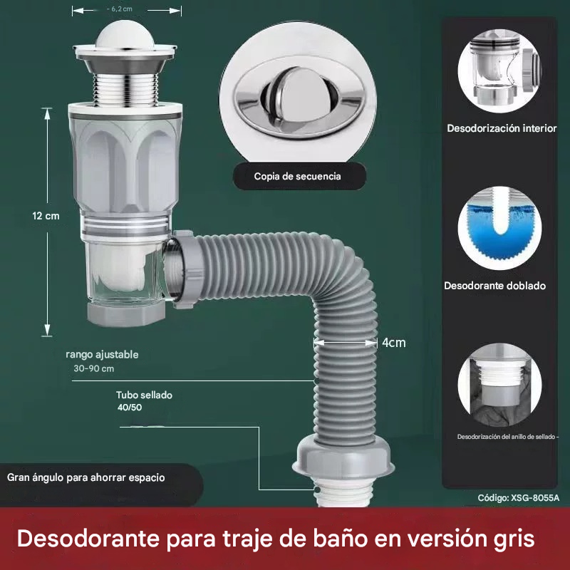 📢📢 ¡40% de descuento! ⏰🔥🛠️ Manguera de desagüe telescópica e inodora 🚿💨🧰
