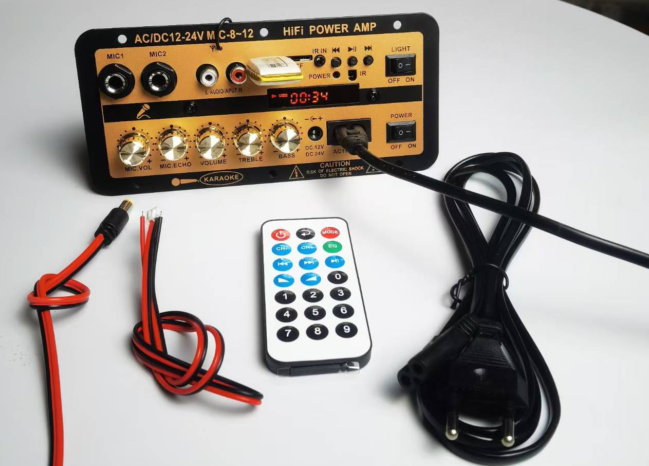 š„Niska cijena ograniÄenog trajanjaš„12V/24V Bluetooth DSP pojaÄalo s ekranom, TF/USB utor, za automobilske sustave
