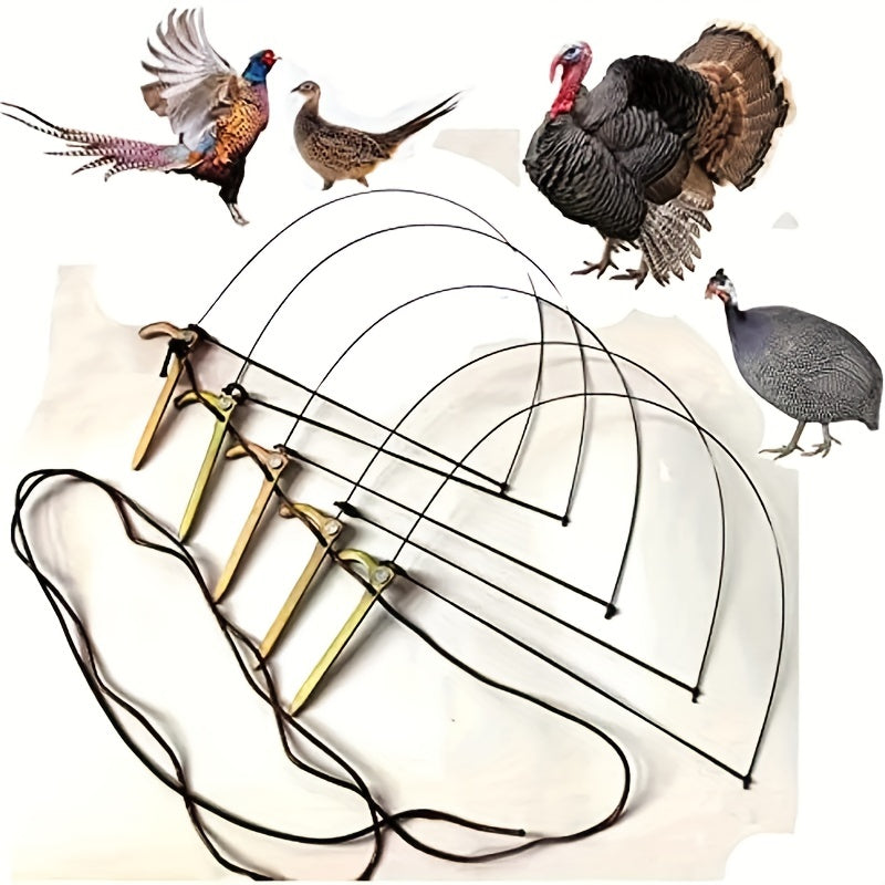 🦆🐓【Compra 5 y obten 5 gratis】Trampa para pájaros de tamaño mediano, adecuada para pollos, faisanes, ánades reales, perdices y patos.