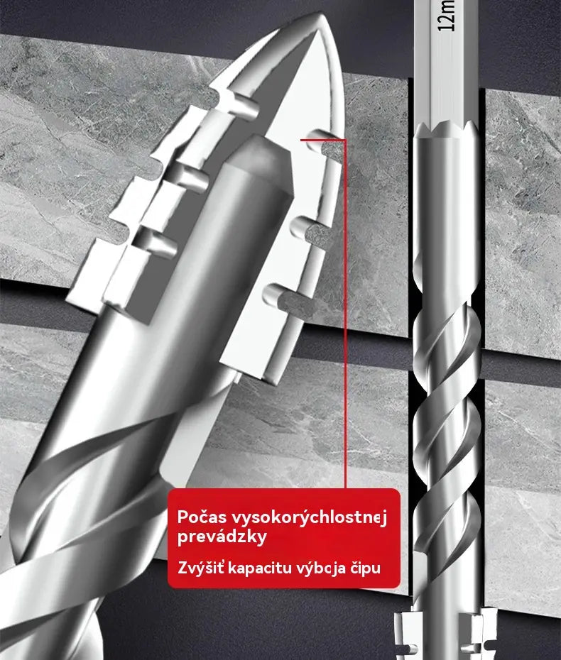 🥇【3+4+5+6+8+10+12+14+16 mm】Excentrický vrták 7. generácie z volfrámovej ocele so super tvrdou ryhovanou hranou