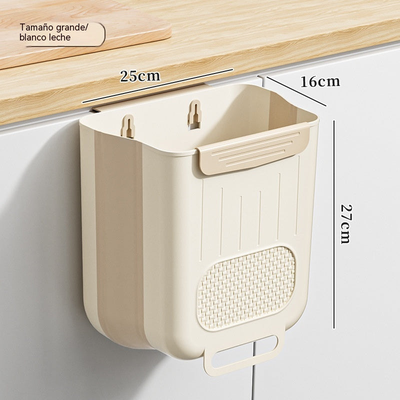 🗑️🚪Cubo de basura plegable colgante para cocina, cubo de basura colgante para puerta de armario doméstico