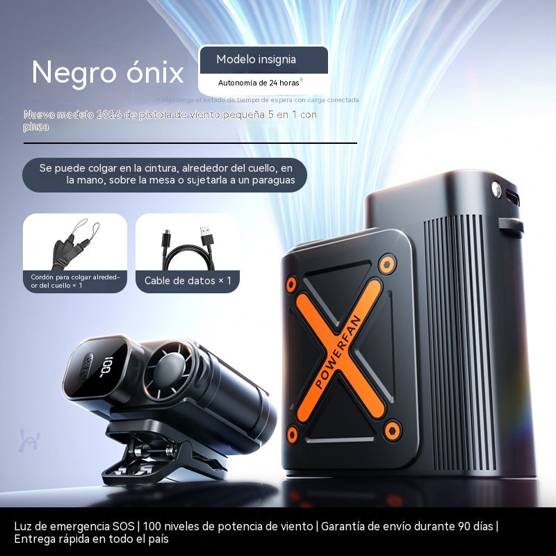 Mini ventilador multiusos para sombrillas, escritorios y exteriores