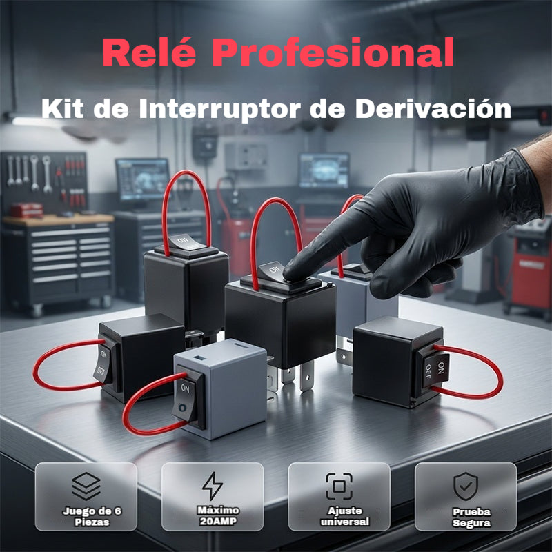🏆6 piezas🔥 Kit de prueba y puenteo de relés para automóviles