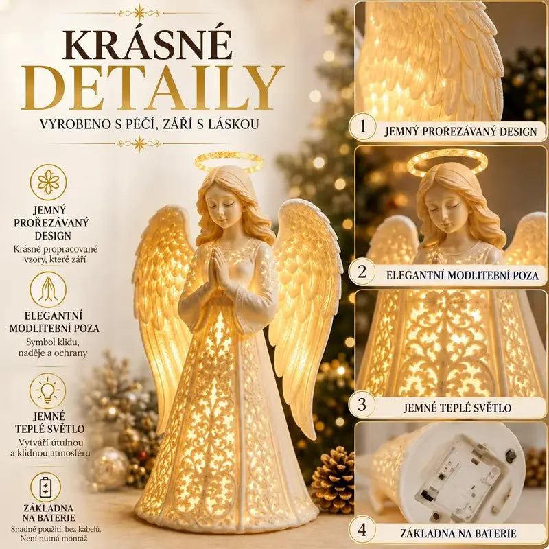 ✨💖Svítící soška vánočního anděla