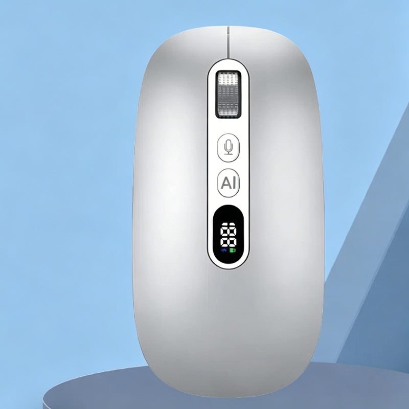 🖱️ Ratón inalámbrico inteligente con voz e IA: 1600 palabras/minuto, centro de traducción, ergonómico ✨