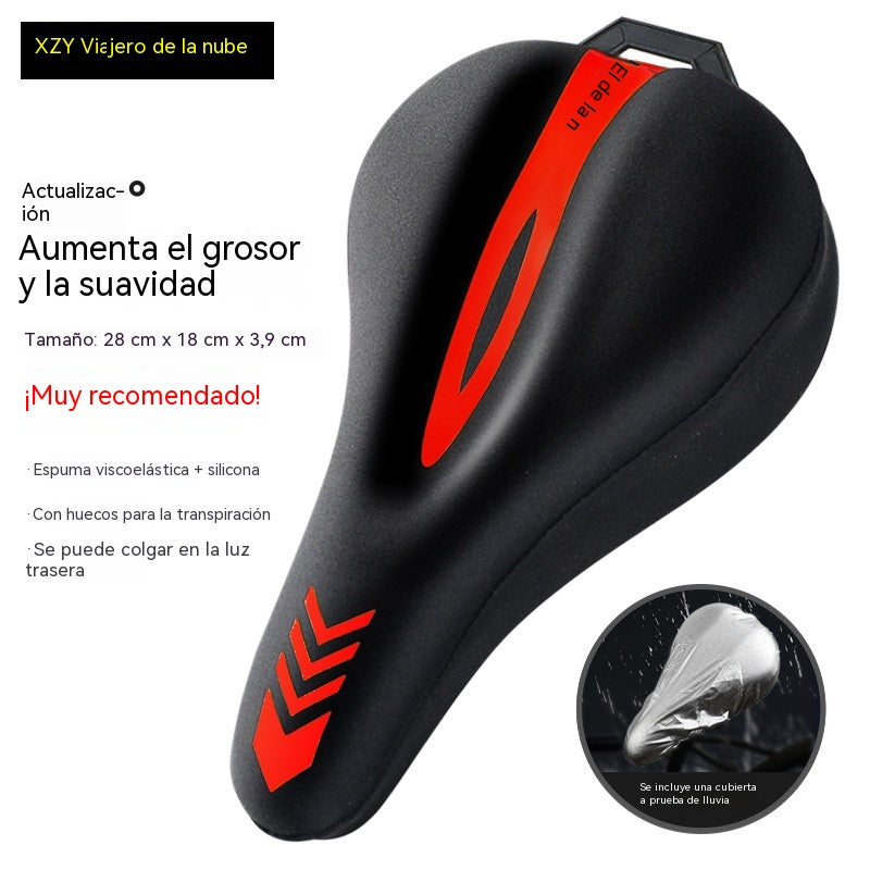 🚴♂️🕊️Funda de silicona para sillín: capa exterior transpirable, resistente a la intemperie. Instalación rápida, ajuste universal. Te mantiene fresco y seco. Imprescindible para quienes se desplazan a diario.