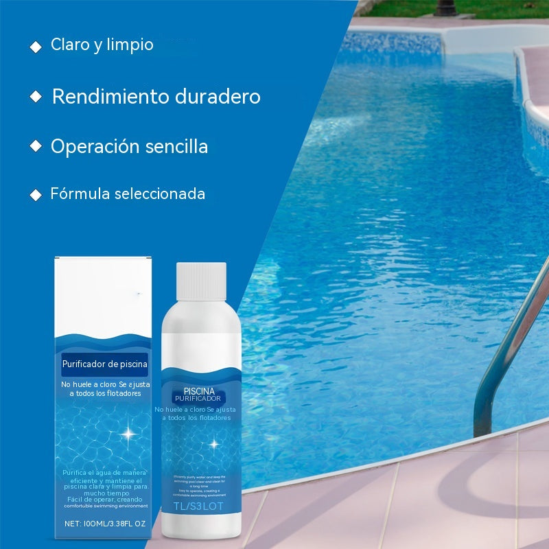 ⏰💦Compra 1 y recibe 1 gratis🏊♂️ Líquido Clarificador para Piscinas – Agua Transparente en Horas, Sin Esfuerzo ✨