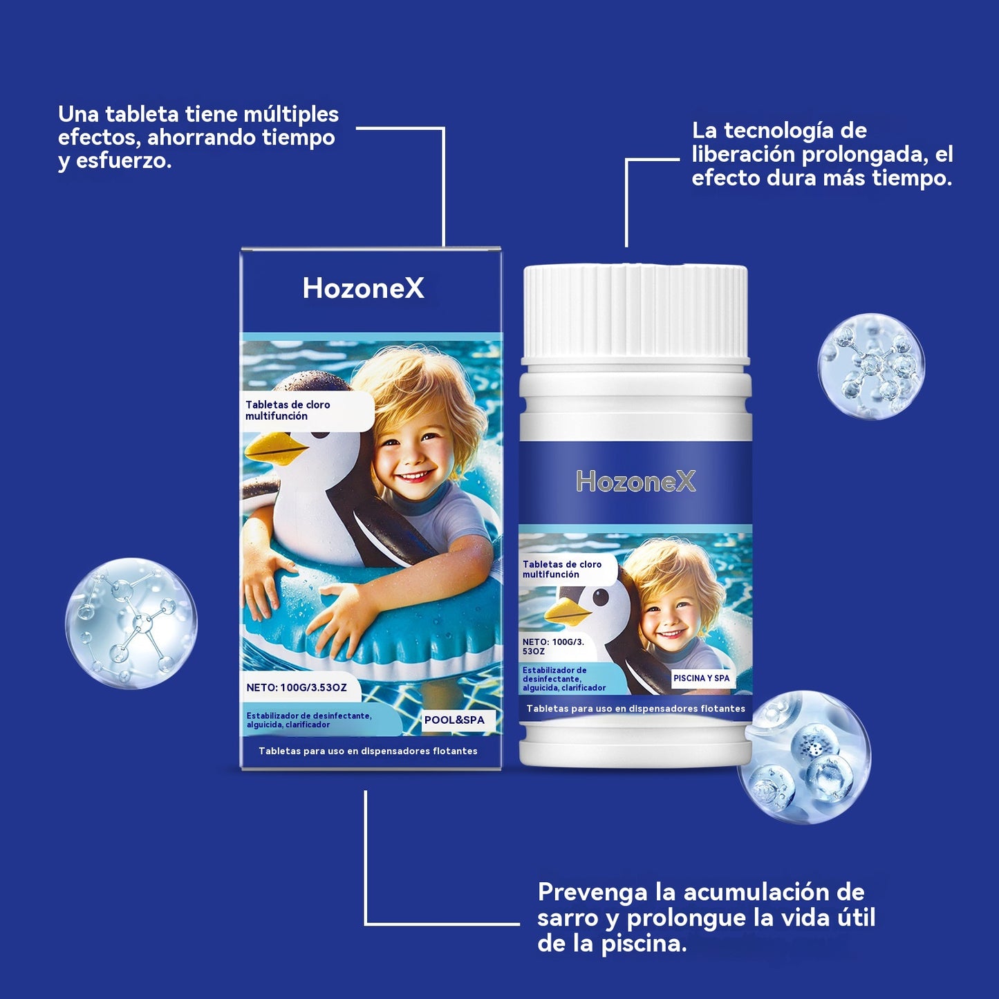 🔥Compre 1 y obtenga 1 gratis(2 botella)Pastillas efervescentes para la limpieza de piscinas
