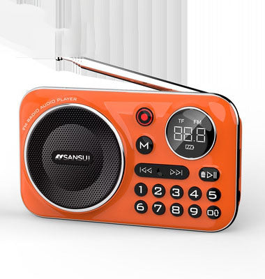 Reproductor de música con radio Bluetooth portátil, puede insertar tarjetas y unidades flash USB