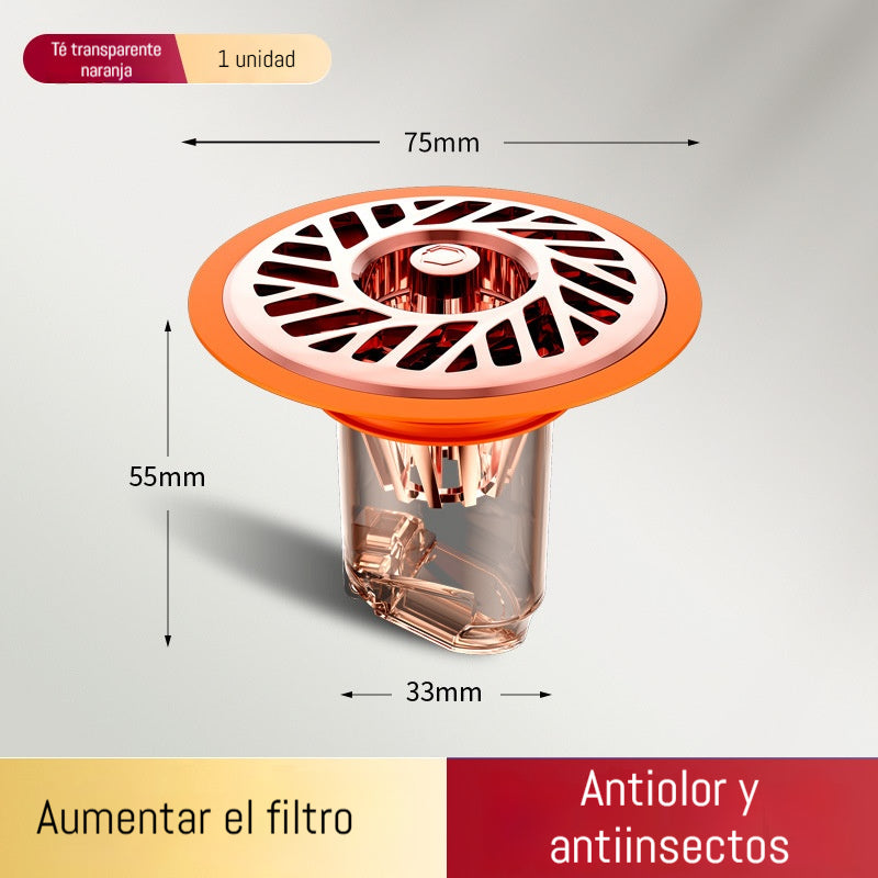 🥰【Compra 2 y llévate 2 gratis】👍Desagüe universal de gran diámetro para cocina y baño, a prueba de olores.🚿✨