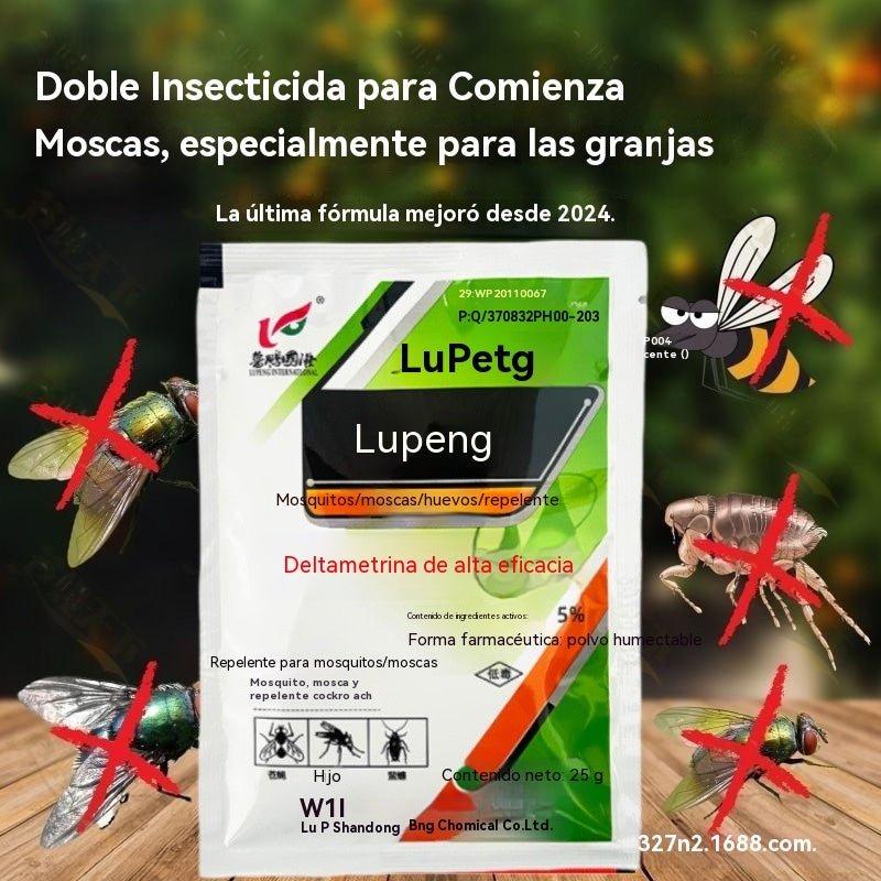 🦟🪰【5 bolsas】El insecticida en polvo de cipermetrina de alta eficiencia más eficaz, se puede utilizar en granjas/hogares/exteriores