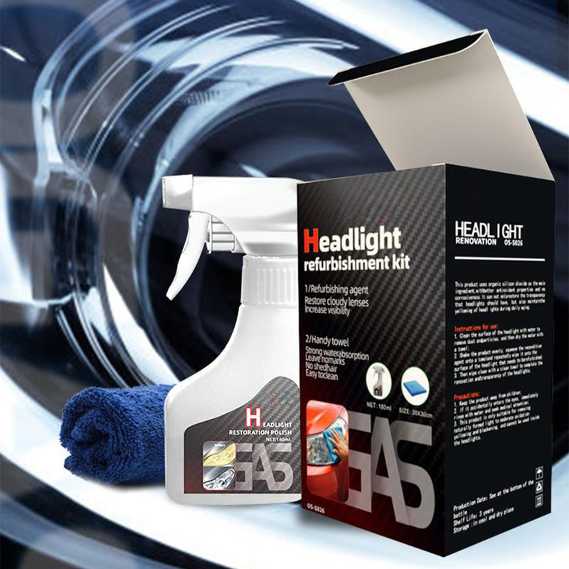 Kit de agente de recubrimiento cristalizador y reacondicionador de faros para automóviles 🚗✨