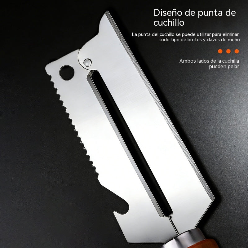 【Compra 1 y llévate 1 gratis】Pelador multifuncional de acero inoxidable