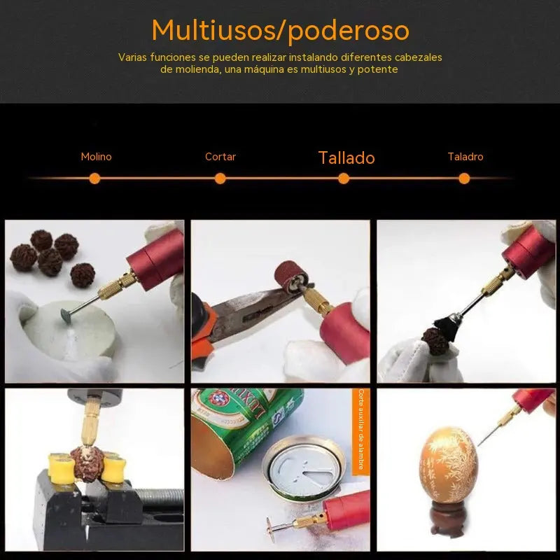 🔩Mini bolígrafo eléctrico USB para grabar y pulir objetos en miniatura.