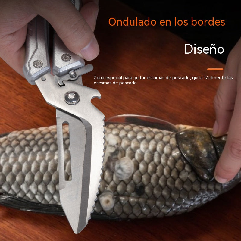 🔥Tijeras multifuncionales desmontables de acero inoxidable para huesos de pollo de alta resistencia.