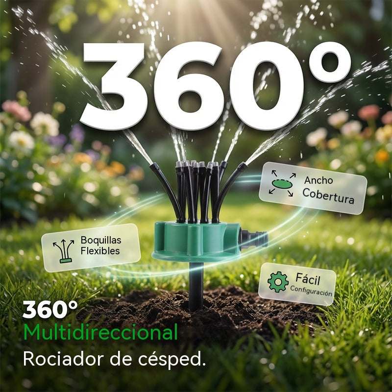 【2 juegos】🥳💞 ¡Las ventas superan las 50.000 unidades! 🌸🔄 Aspersor de riego de precisión: pulverización multidireccional de 360°, patrones de pulverización personalizables. Suave con las plantas delicadas. Ahorra agua y es eficiente. 🌱✅