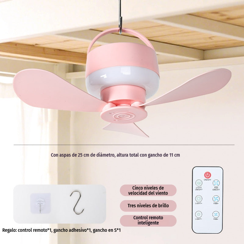 ⏰ Oferta por tiempo limitado: ¡Ventilador de techo recargable con luz LED! 🌬️✨