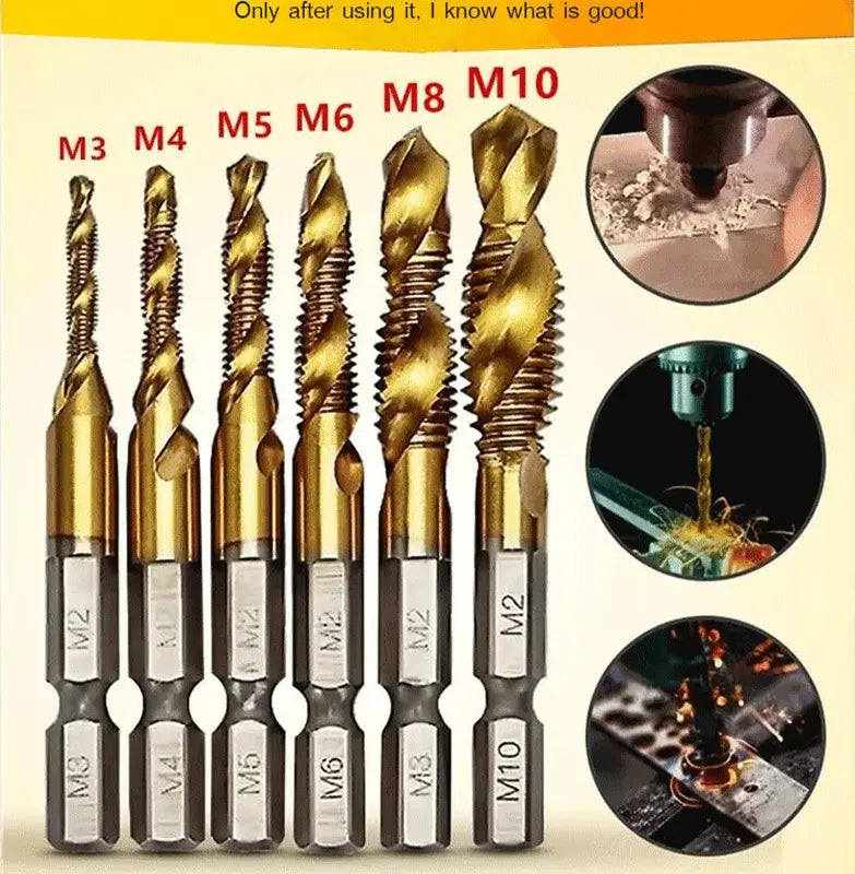 🔥(12 piezas)🧰🔩 Juego de brocas multiusos
