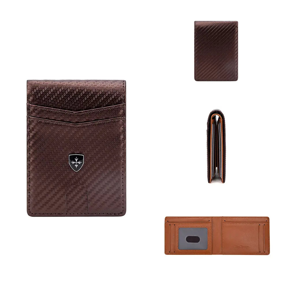 Cartera delgada para hombre con bloqueo RFID