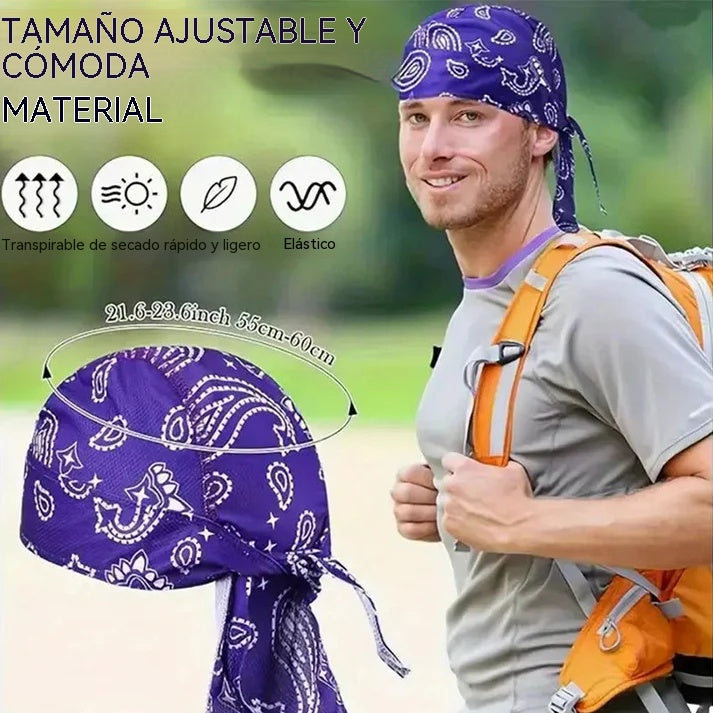 【Juego de 6 piezas】Pañuelo clásico para motociclistas y deportistas.