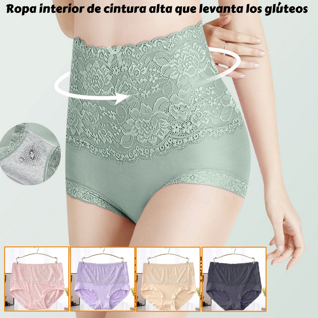 🔥【 6 piezas】💥Último día de superventa: Ropa interior a prueba de fugas de cintura alta recientemente mejorada