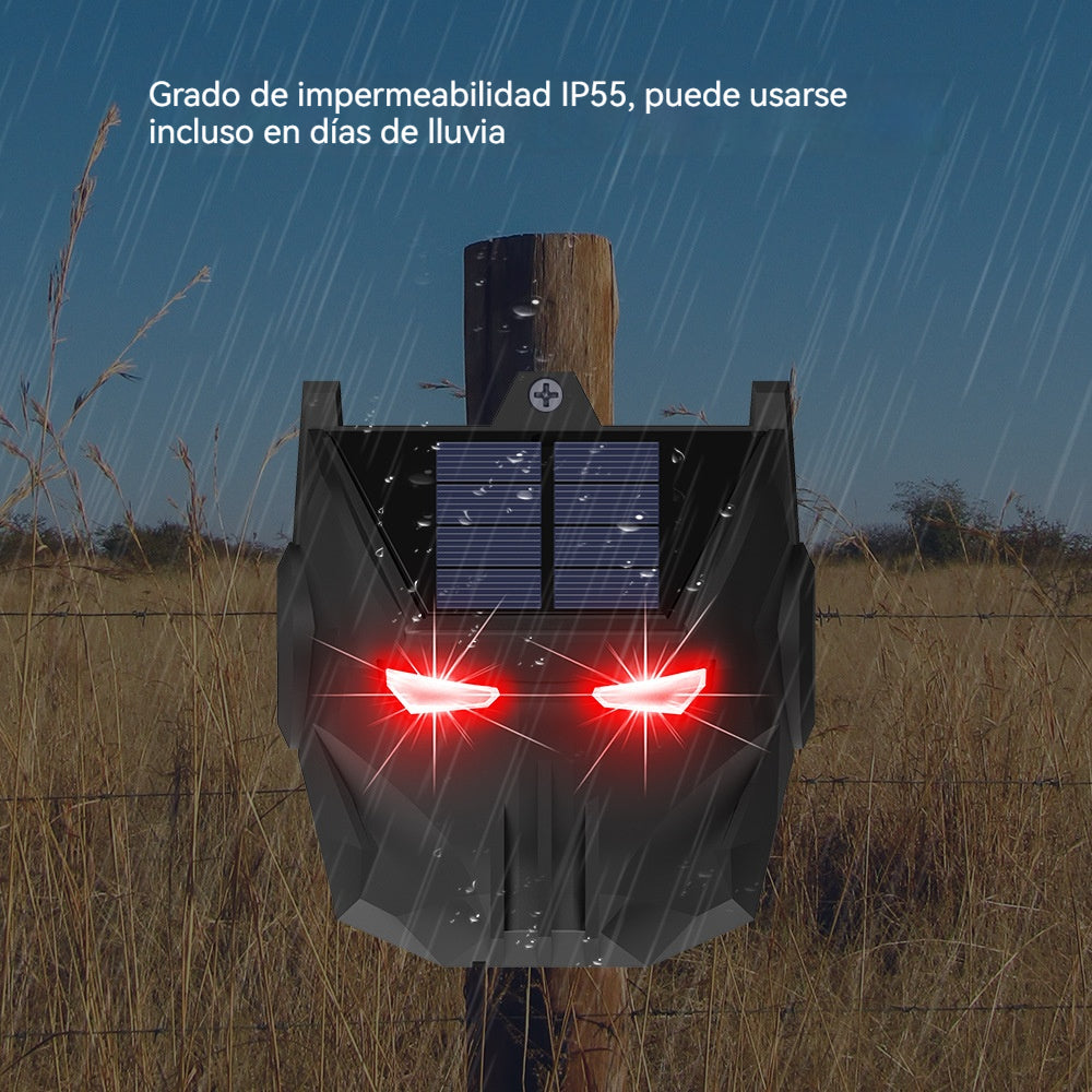 🔥Precio más bajo por tiempo limitado👍Luz de advertencia intermitente alimentada por energía solar para ahuyentar animales.