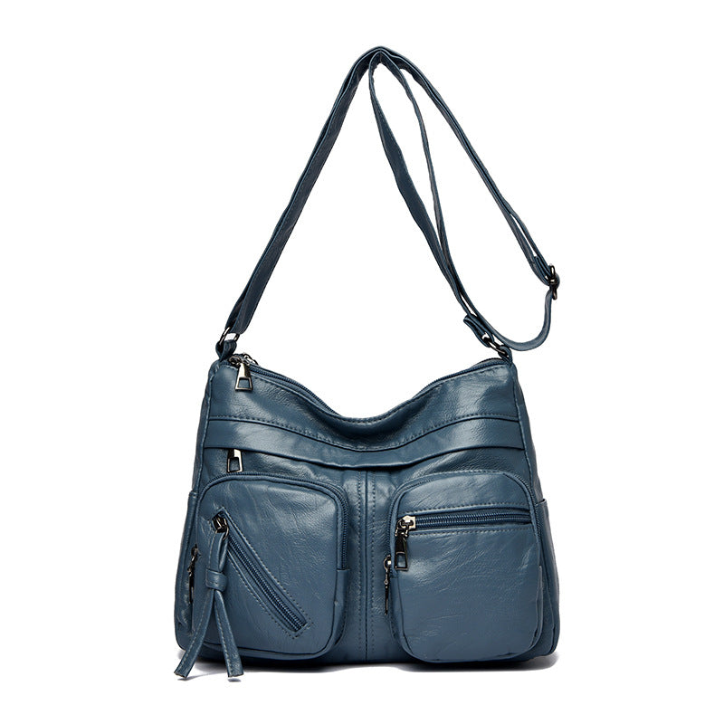 【💥Último día de rebajas💥】Nuevo bolso bandolera multicapa de gran capacidad para mujer, elegante y sencillo.