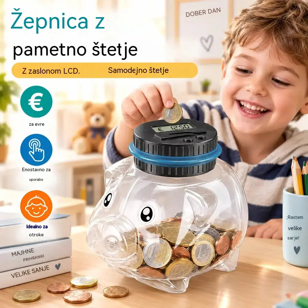 🐷🔐 Hranilnik, ustvarjalen hranilnik za pametne varčneže