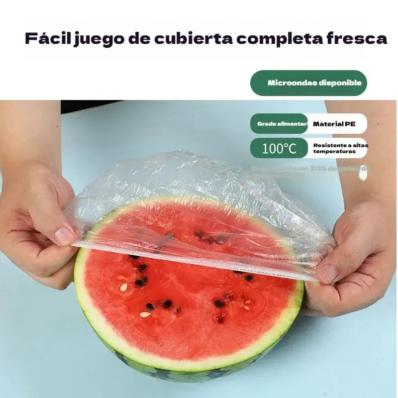 🔥Cuanto más compres, más ahorrarás🎁Tapas elásticas desechables para alimentos, aptas para cuencos y platos