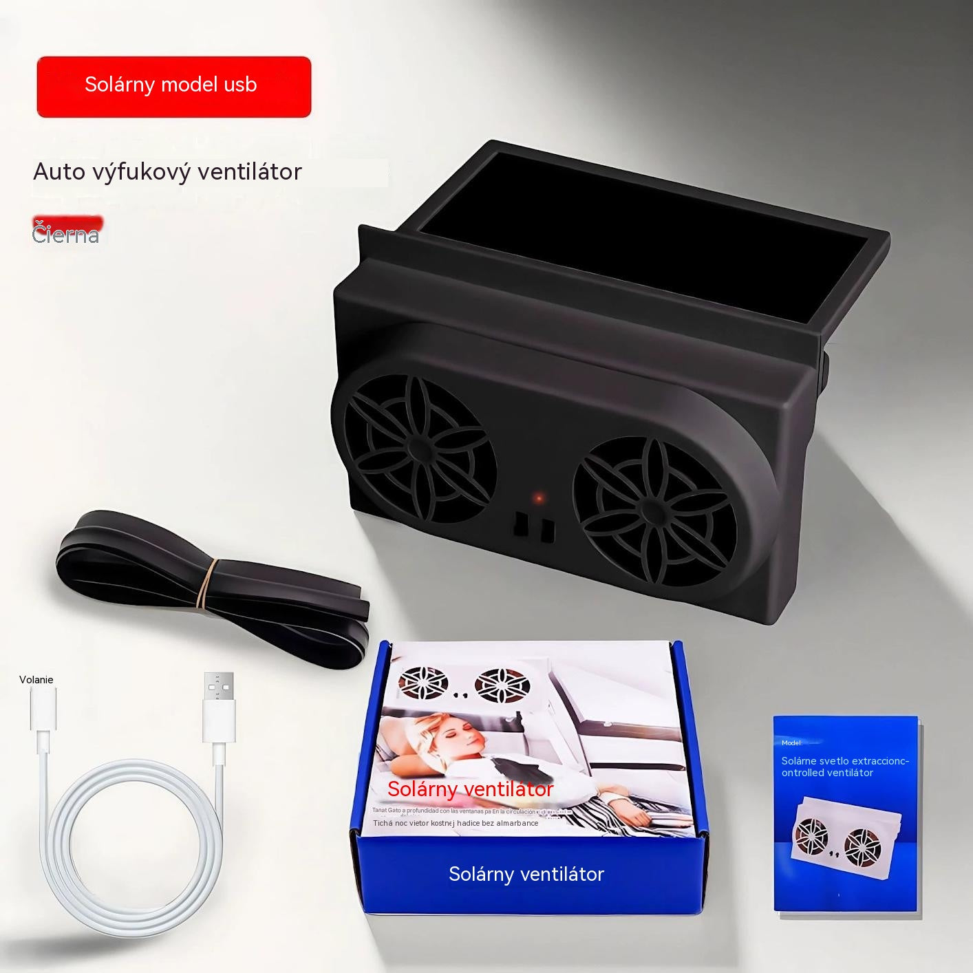 50% ZĽAVA 🌀 Solárny ventilátor do auta