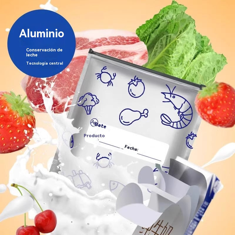 🔥🔥【30 PCS】🔥🔥Bolsas de papel de aluminio antibacterianas para conservar alimentos en el hogar, súper prácticas de usar, con un excelente efecto de conservación.