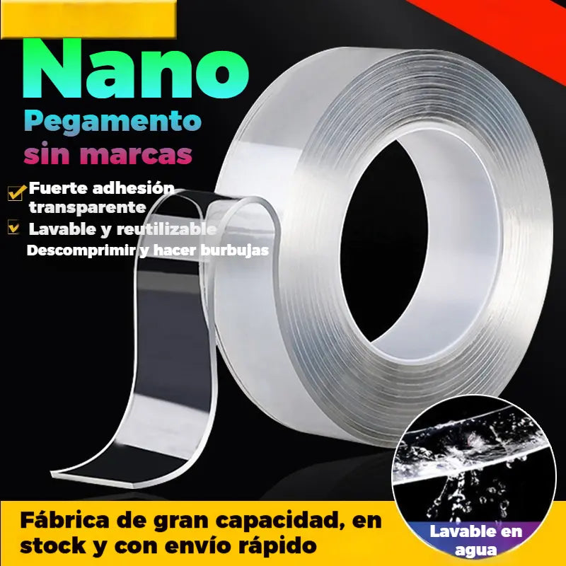 🎁【30mm*3m】*2 piezas🎁Cinta adhesiva de doble cara nano sin rastro