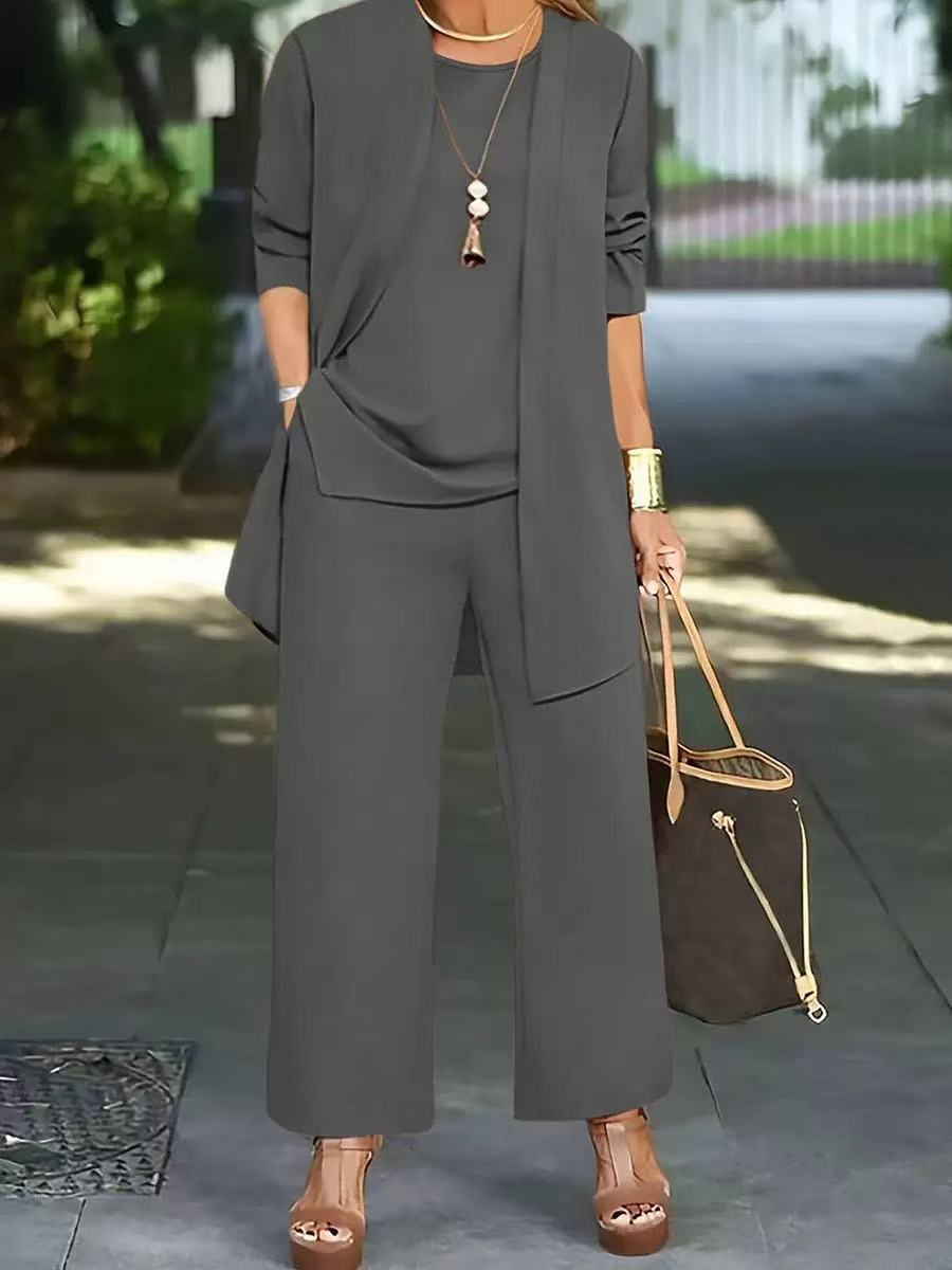 š§„Elegante conjunto de 3 piezas para mujer con corte holgadoš