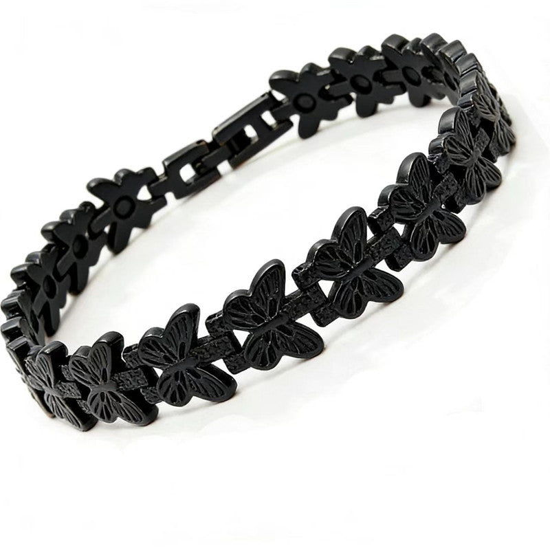 Pulsera magnética de cobre con mariposa ajustable Elegante, cómoda y perfecta para cualquier ocasión