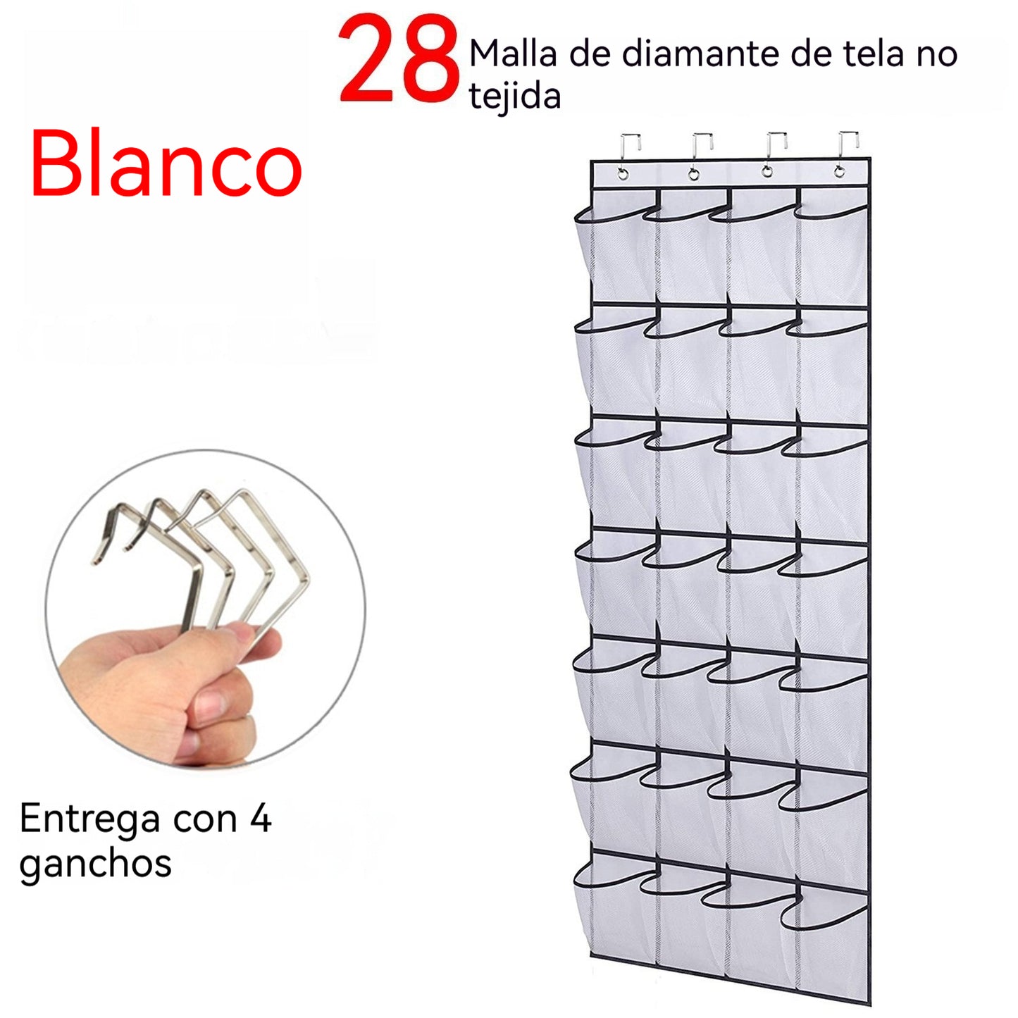 ✅Compra 1 y llévate 1 gratis💯Bolsa de almacenamiento colgante de malla multicapa con 28 compartimentos