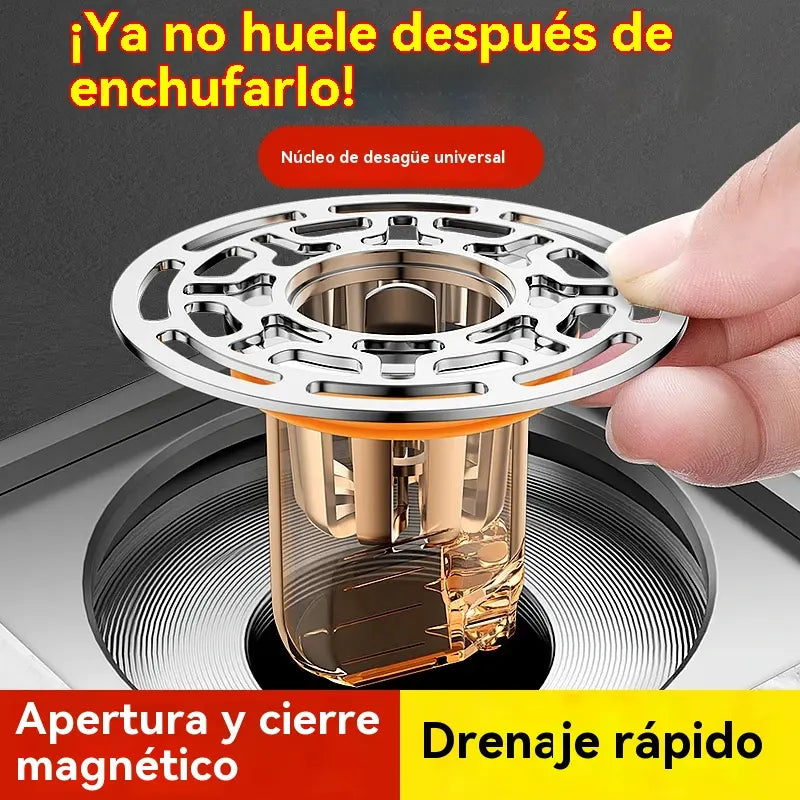 Núcleo de drenaje de piso universal antiolor con panel grande de nido de abeja