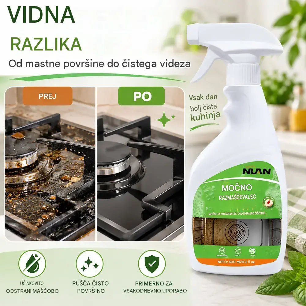🔥Polovična cena – le kratek čas🔥! Povsem novo sredstvo za odstranjevanje mastnih madežev (različica 2026): preprosto popršite in uporabite – samodejno razgradi mastne madeže, brez napornega drgnjenja.