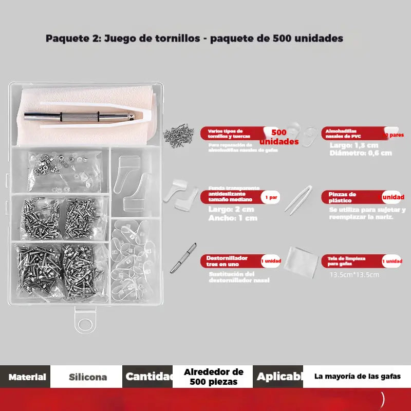 🔧Kit de reparación de almohadillas nasales para gafas