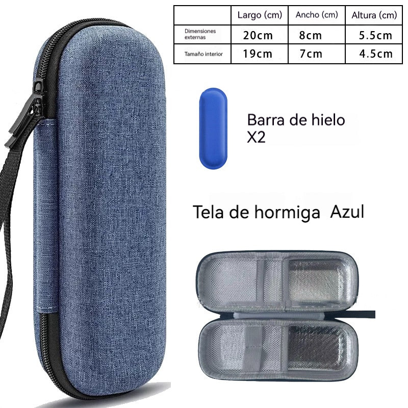 Caja refrigeradora para insulina - Bolsa portátil para almacenar medicamentos