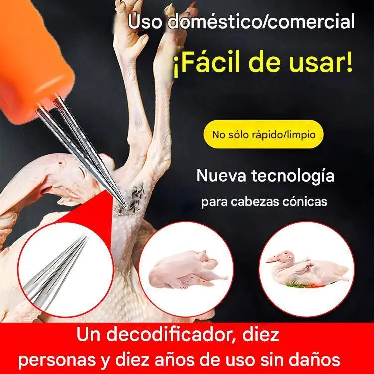 Quitapelos eléctrico para aves de corral rápido