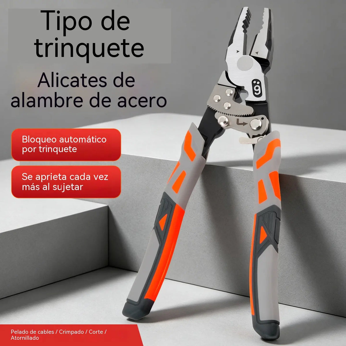 Alicates cortacables de carraca