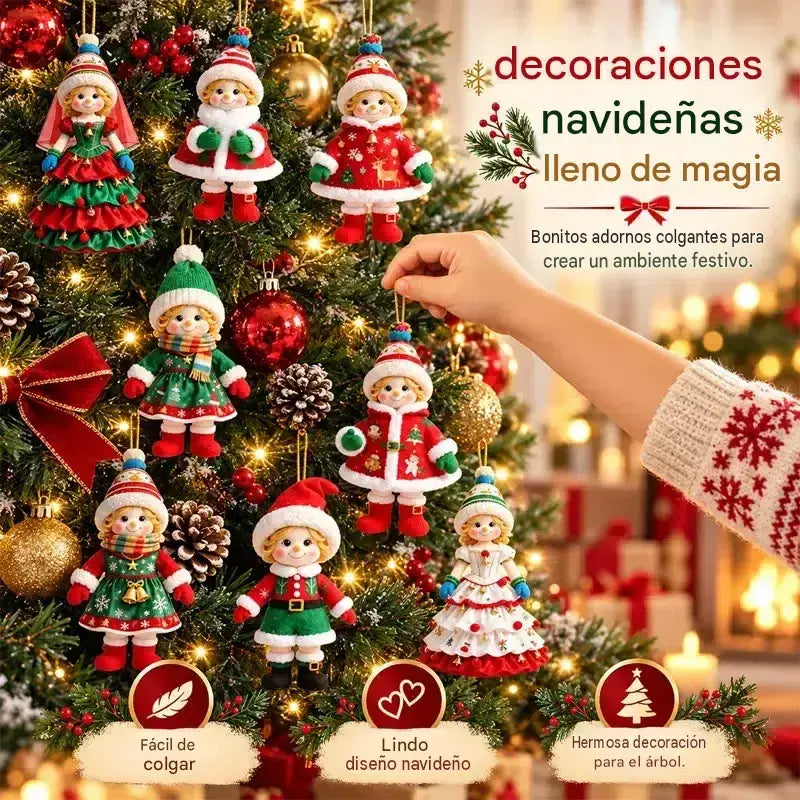 🎄【20 piezas】🎅Adornos navideños adorables✨