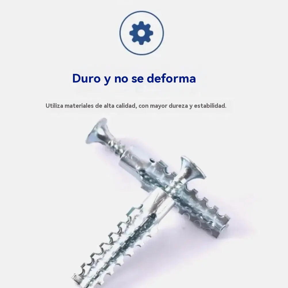 【100/200/300 juegos】🔩 Anclaje metálico dentado súper resistente para fijaciones firmes en cualquier pared
