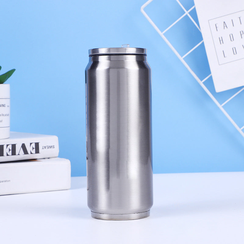 🥤 Vaso térmico de acero inoxidable de doble capa con forma de lata de refresco