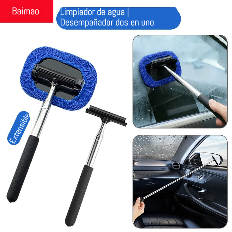 🥰【Juego de 6 piezas】Solo 24 euros🚗Cepillo telescópico multifuncional para la limpieza del coche
