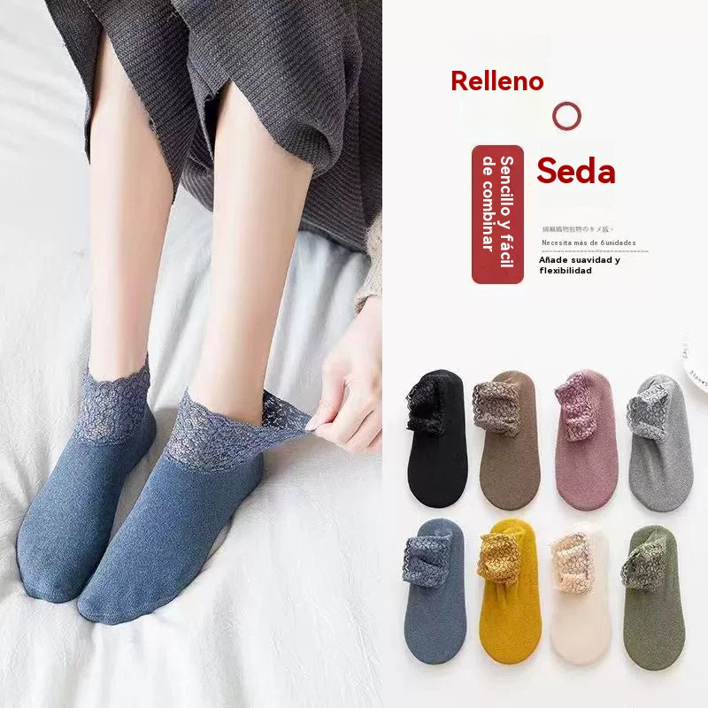 š„š„š§¦ć8 paresćCalcetines deportivos de encaje informales antiolor y absorbentes del sudor