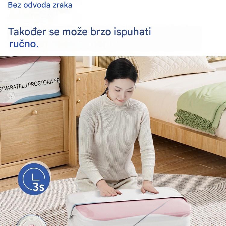 👕📦【5 komada 27€】Kompresijske vrećice za pohranu odjeće, nije potrebno vakuumiranje, ojačani dizajn.
