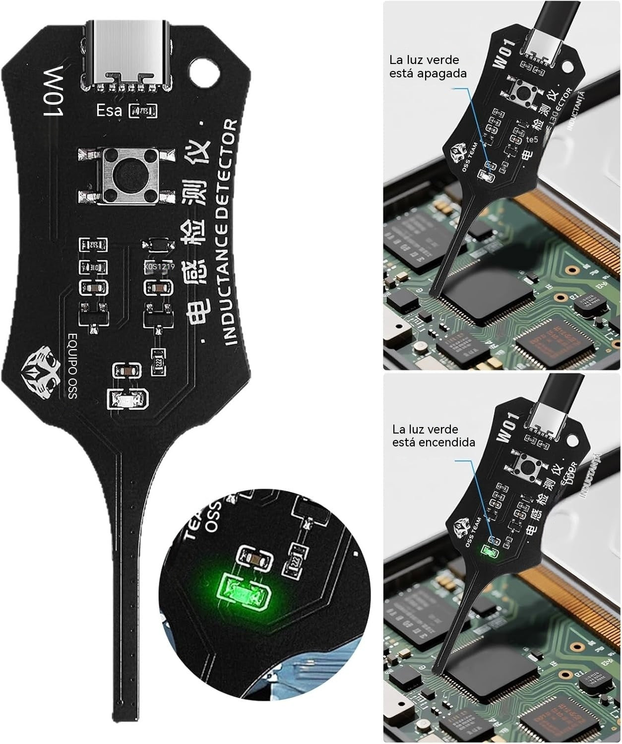 ⚡ 【2 piezas】Probador de inductancia OSS: Soluciona problemas rápidamente en dispositivos electrónicos