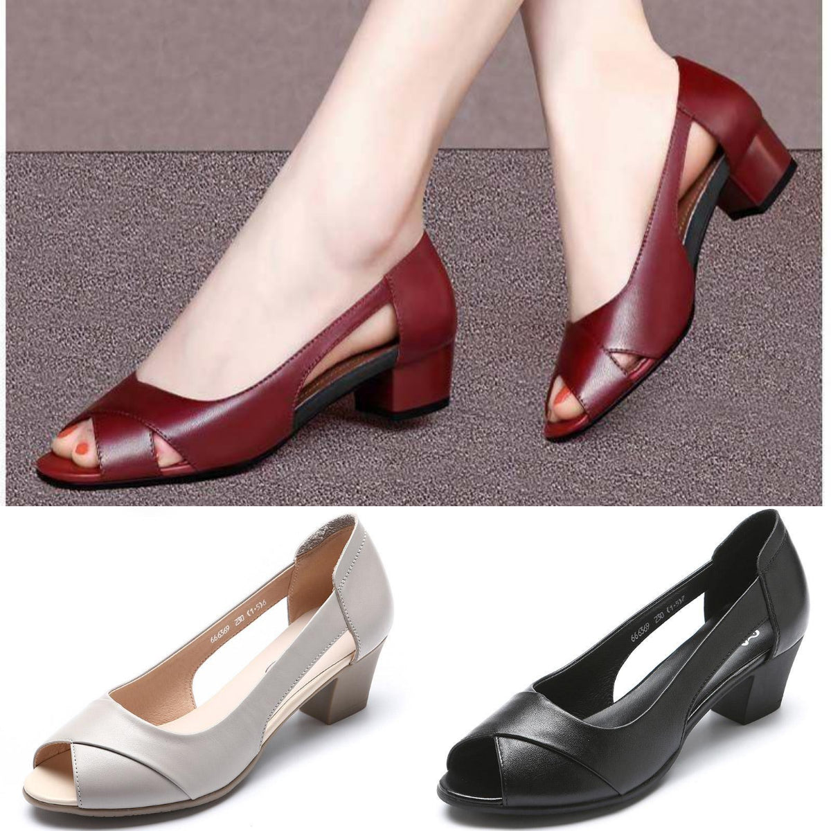 🌸【35~40】Nuevas sandalias 2026, antideslizantes, de piel natural, con tacón grueso y suela suave.